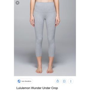 Lululemon Wunder Under Crop